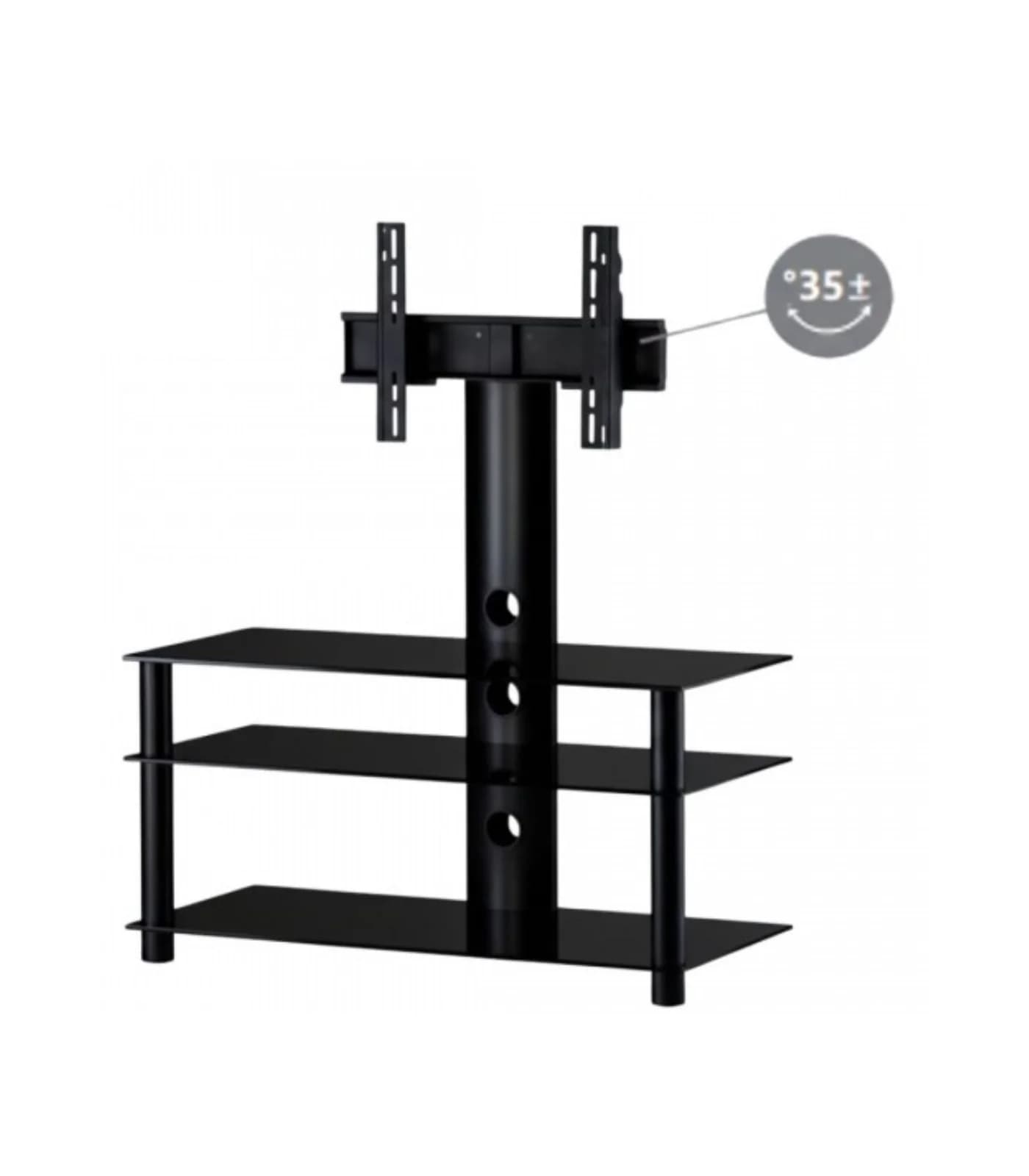 Meuble TV Moderne avec Support Télévision et Rangements – NEO-903-B-BLK
