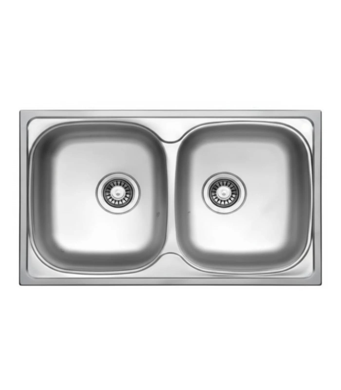 Évier Carré 1 Bac Inox 304 Satiné 503 mm – EKE-780-CL