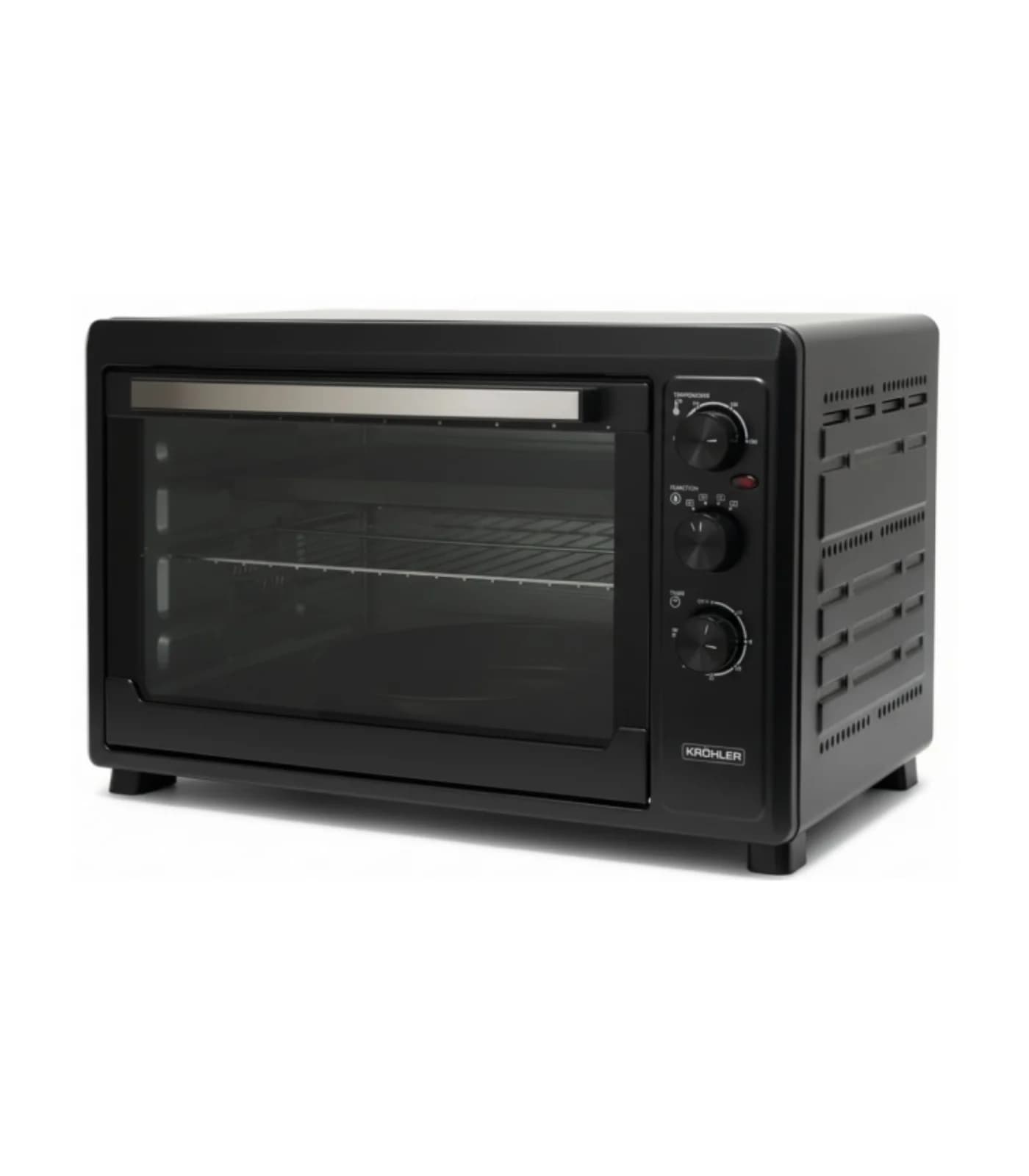Four Électrique 65 L 2500 W Ventilé avec Double Vitrage – KMF-65-EL-BL