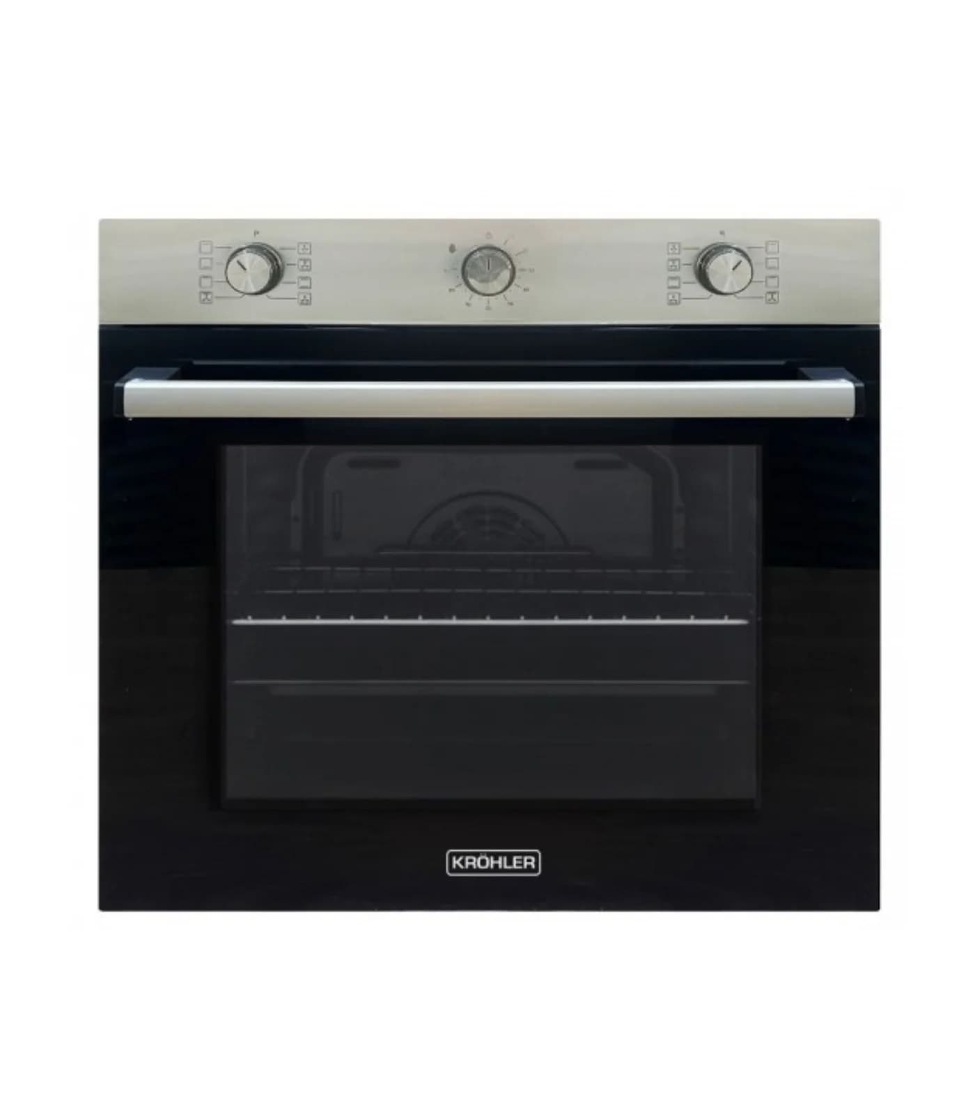 Four Encastrable Électrique 60 cm 65L 8 Programmes Verre & Inox Classe A+ – FEE-8888-IN