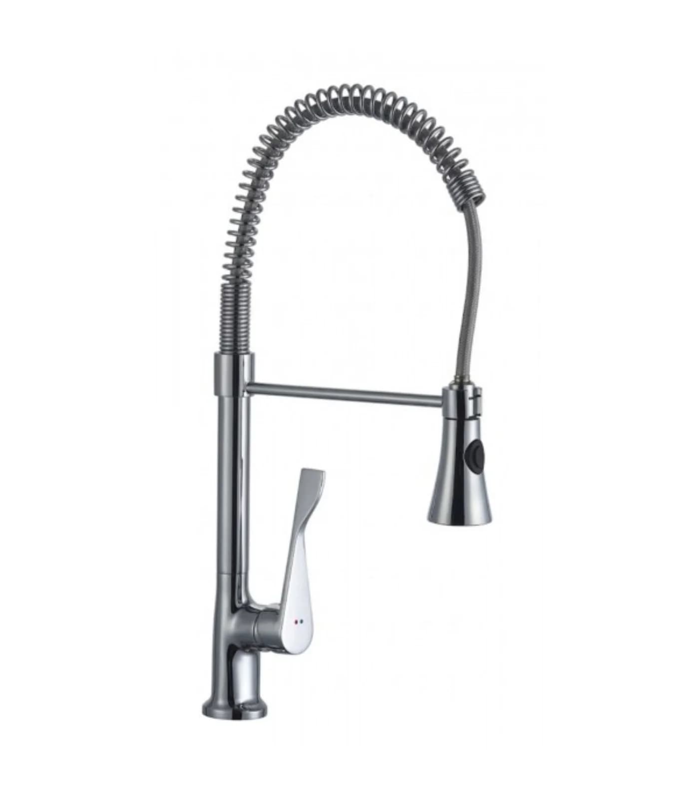 Mitigeur Cuisine Chromé avec Douchette Flexible Inox Anticalcaire – UM-2010-CR