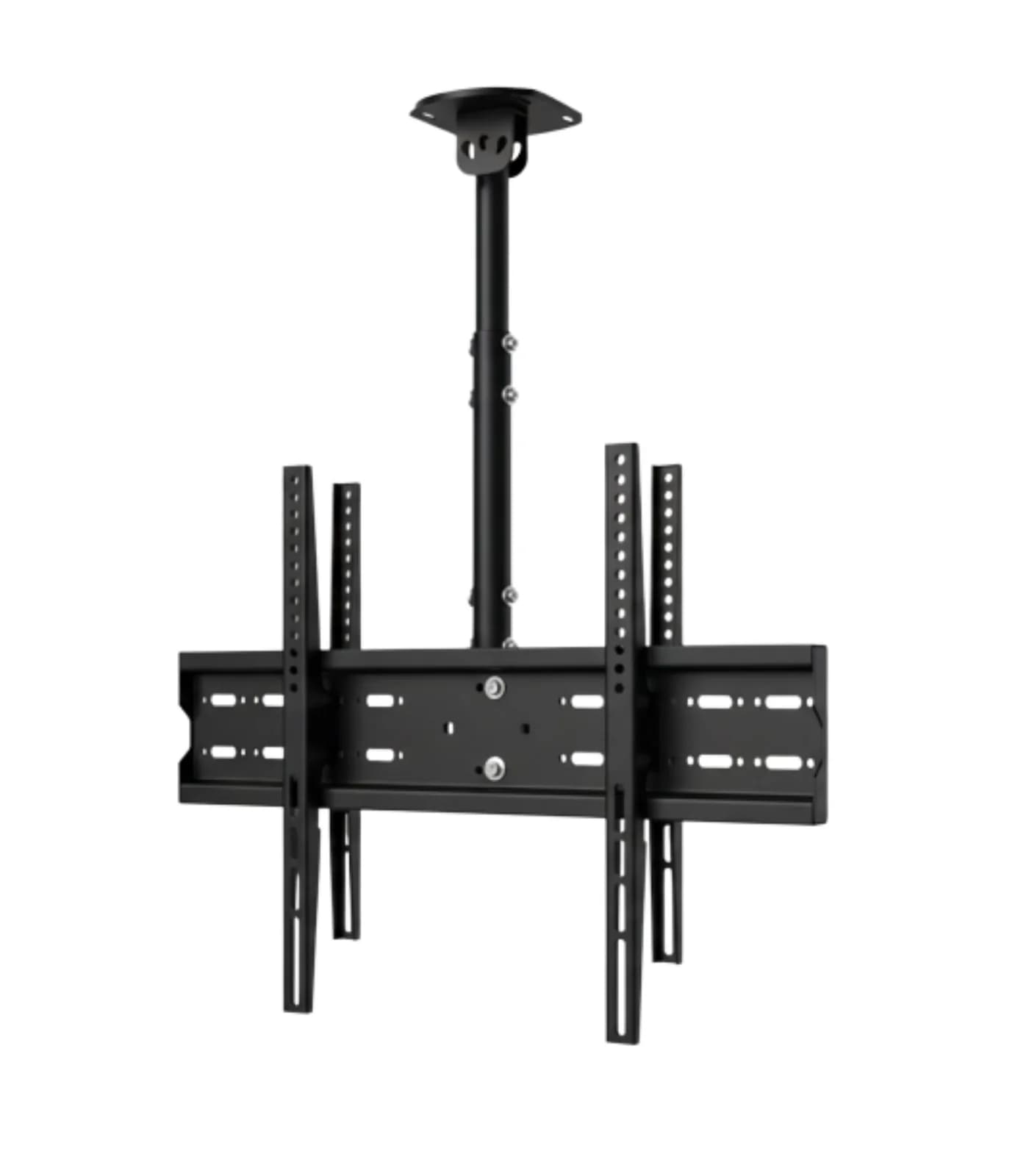 Support TV Plafond Double Écran VESA 800 jusqu’à 63" en Acier Noir – PLB-CE3D