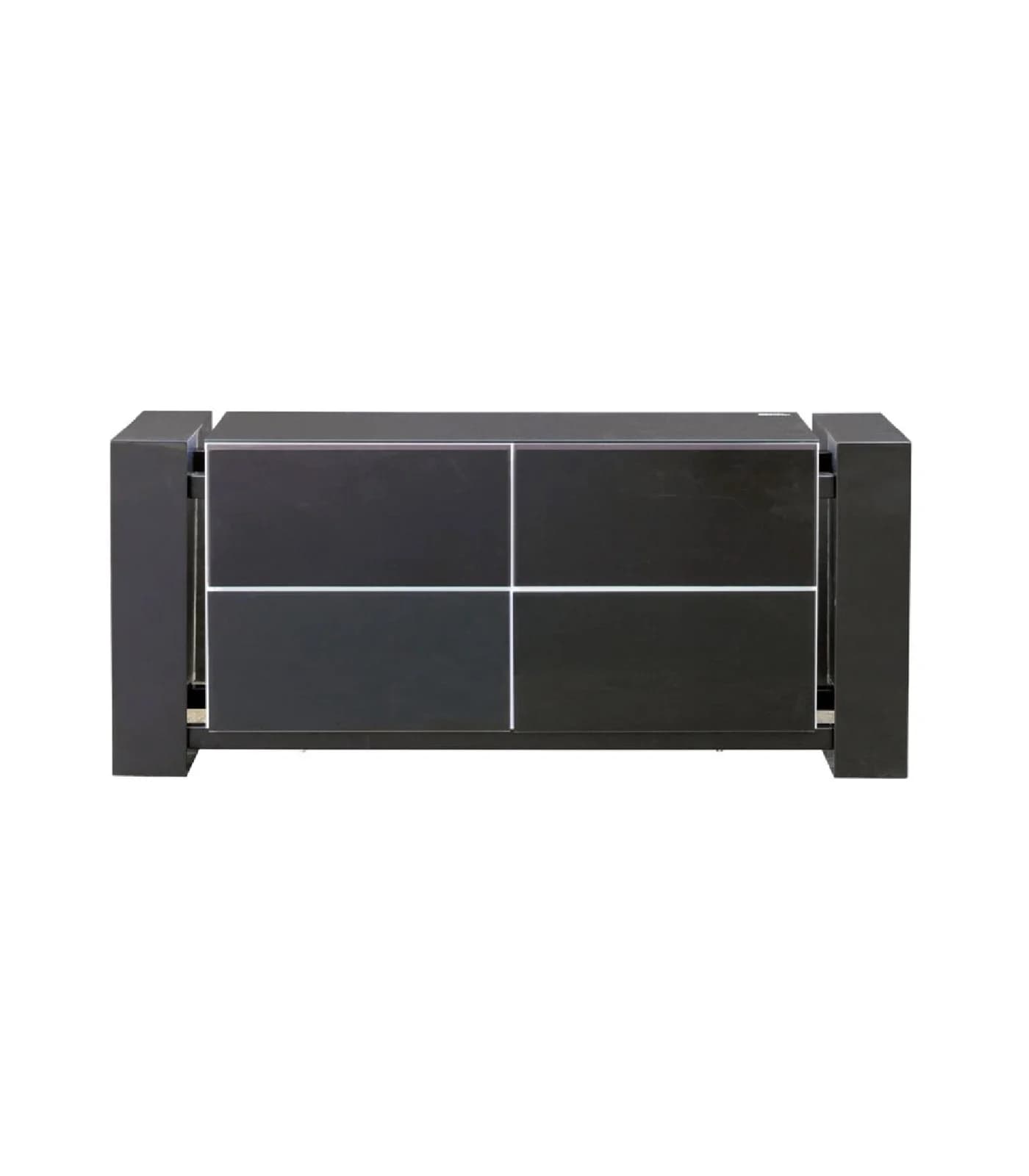 Meuble TV à Poser 140cm 1 Étagère + 4 Tiroirs pour Écran jusqu'à 56'' – Réf. GMTN064-B