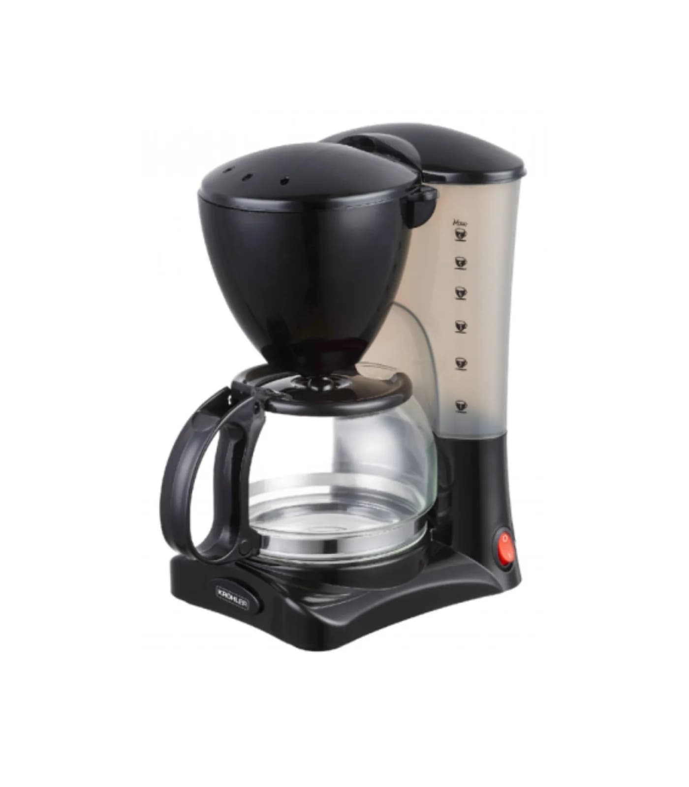 Cafetière 6 Tasses 550 W avec Carafe en Verre et Maintien au Chaud – PECM-617