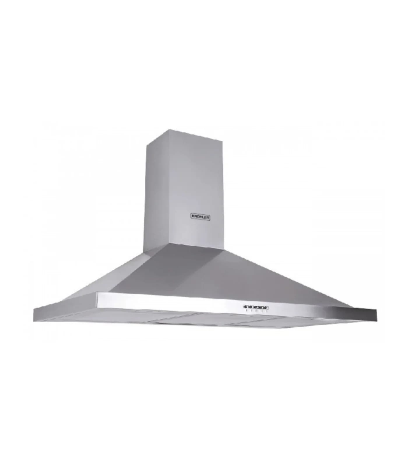 Hotte Cheminée 90 cm Inox 450 m³/h Commandes Mécaniques – EKH-GUS90-IN