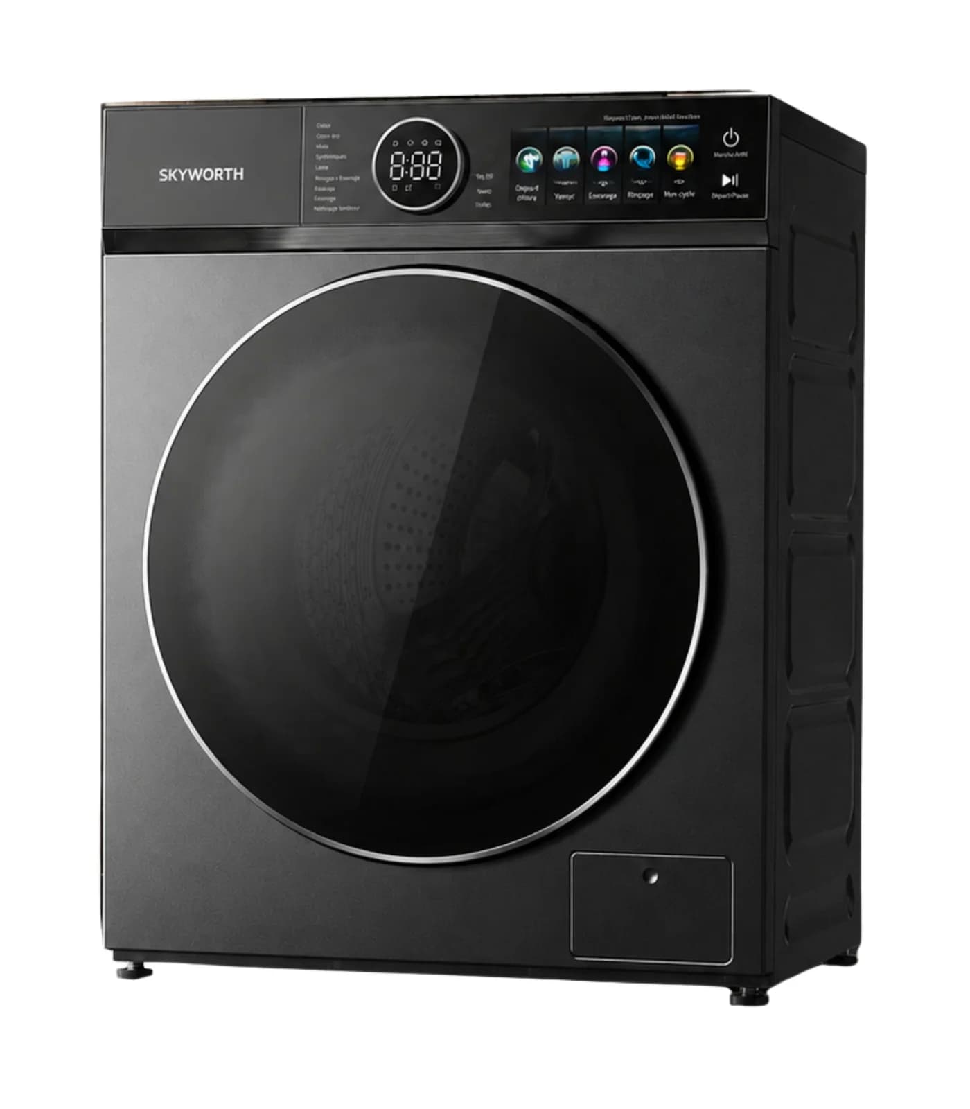 Machine à Laver Hublot 12kg - 1400 Tr/min - Moteur Inverter BLDC - F124R9ZBC0 - Gris Foncé
