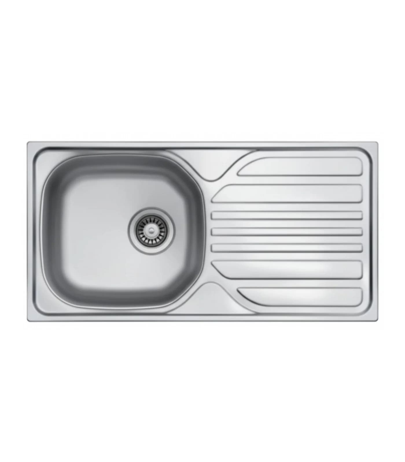 Évier Cuisine 1 Bac avec Égouttoir Inox 304 760 mm – EKE-760-CMM