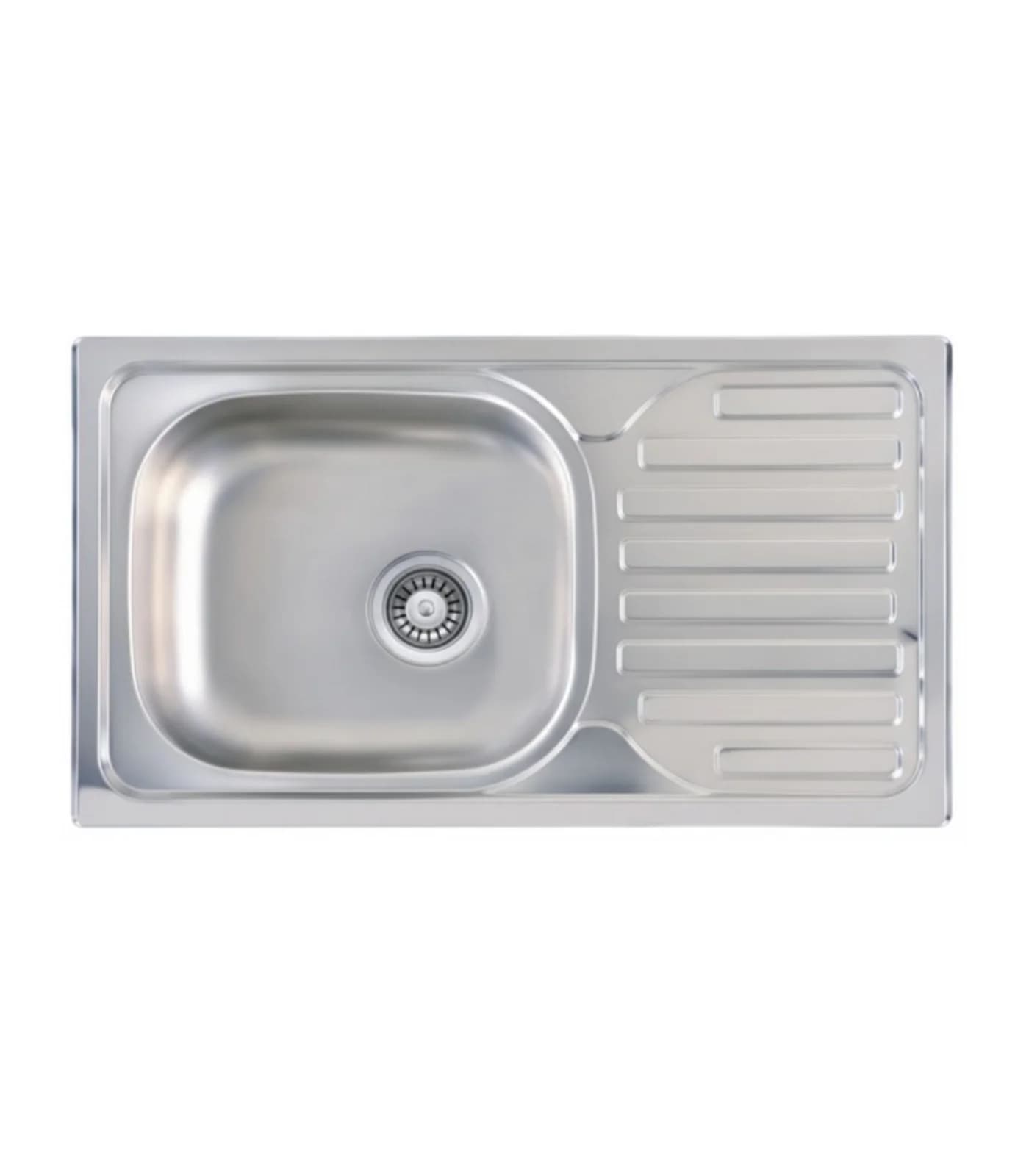 Évier Cuisine 1 Bac avec Égouttoir Inox 201 760 mm – EKE-765-ASS