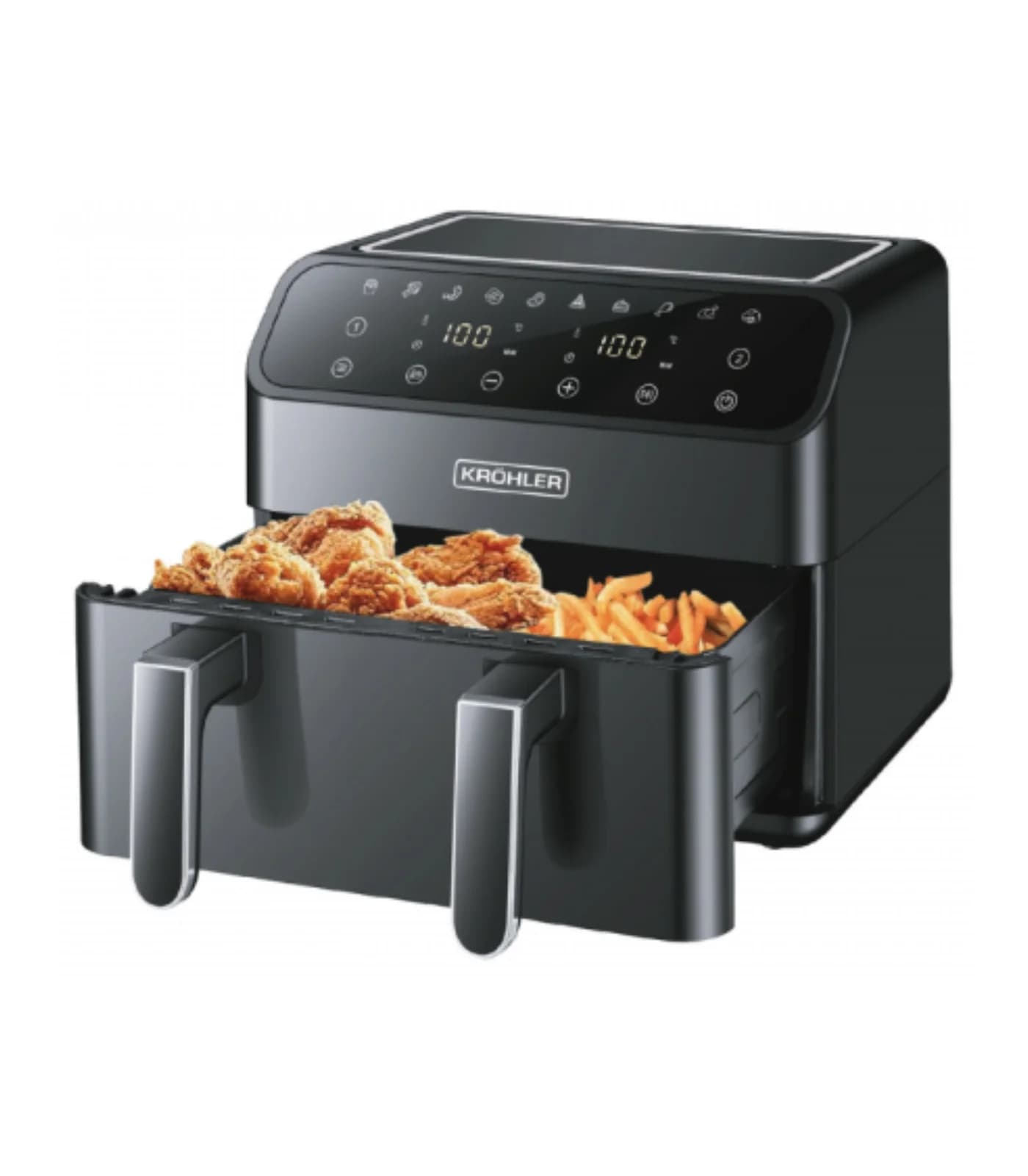 Friteuse à Air 8,5 L Tactile LED 200°C avec 10 Programmes – PEAF-9811