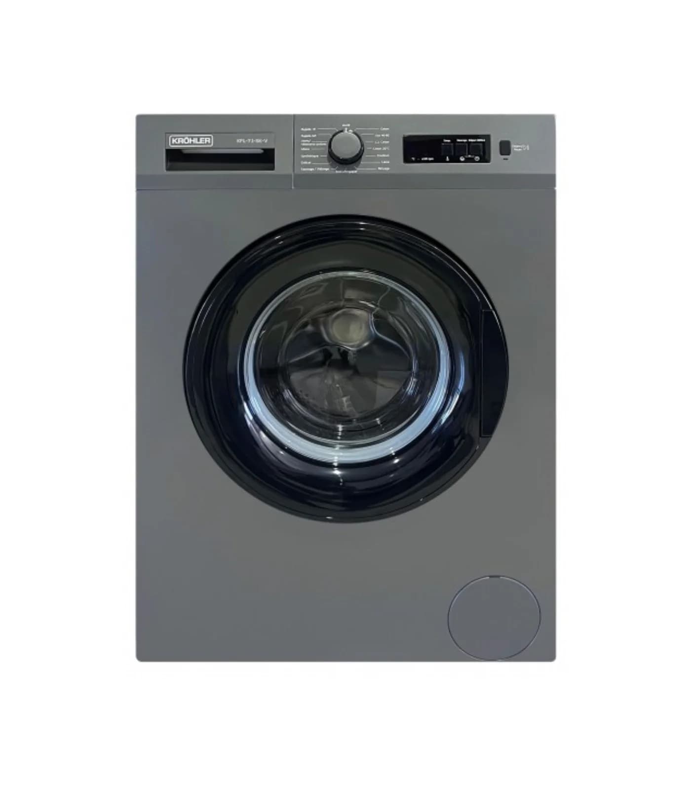 Machine à Laver Automatique 7Kg 1000 Tours Écran Digital A++ Gris – KFL-7.1-SK-V
