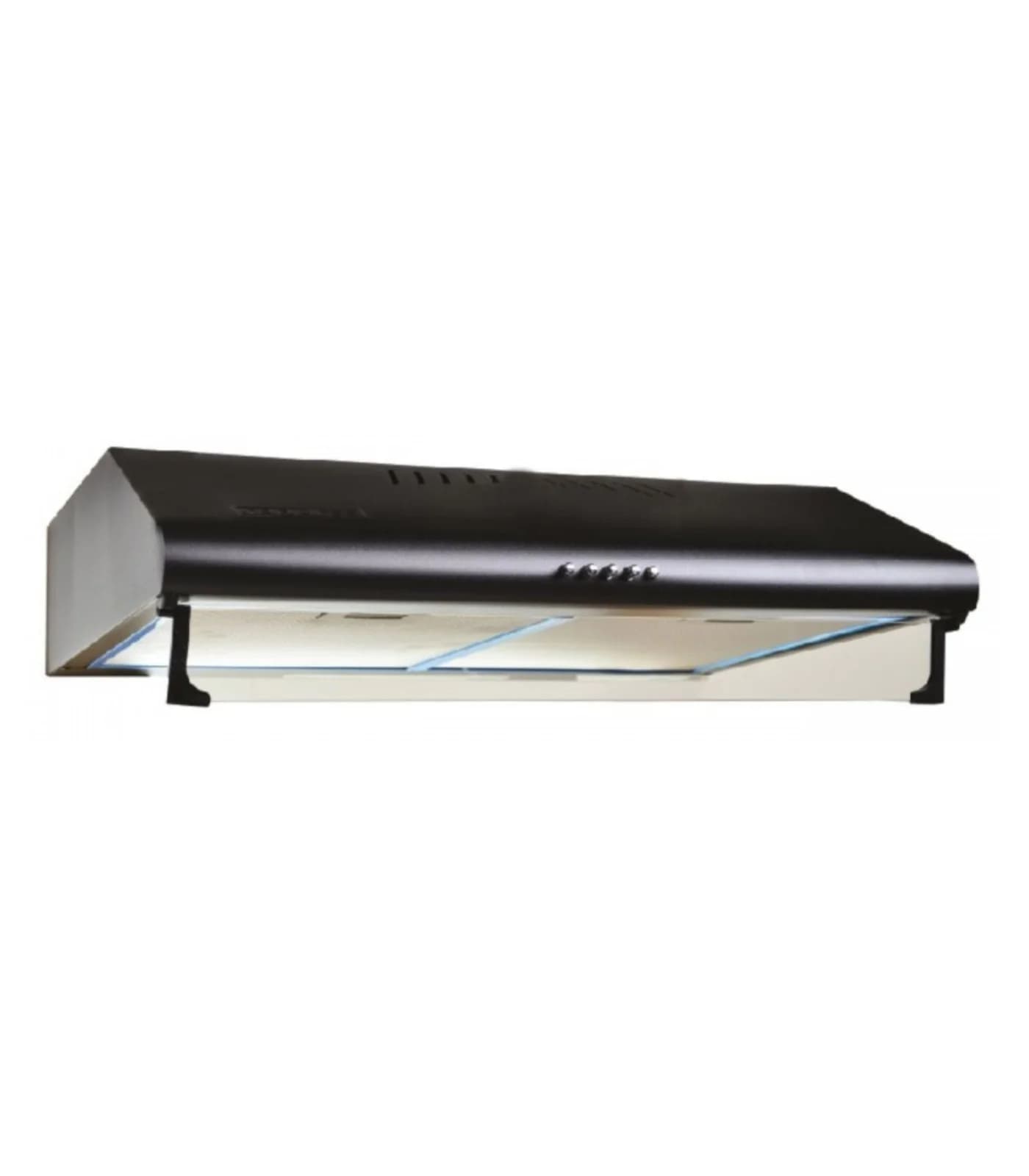 Hotte Sous Meuble 60 cm Noir 280 m³/h avec Visière Verre – EKH-CLA60-BL